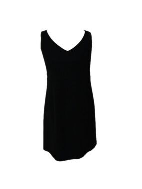 Mimi Maternity Black V-Neck Sleeveless Zipper Back Above Knee Sheath Dress
